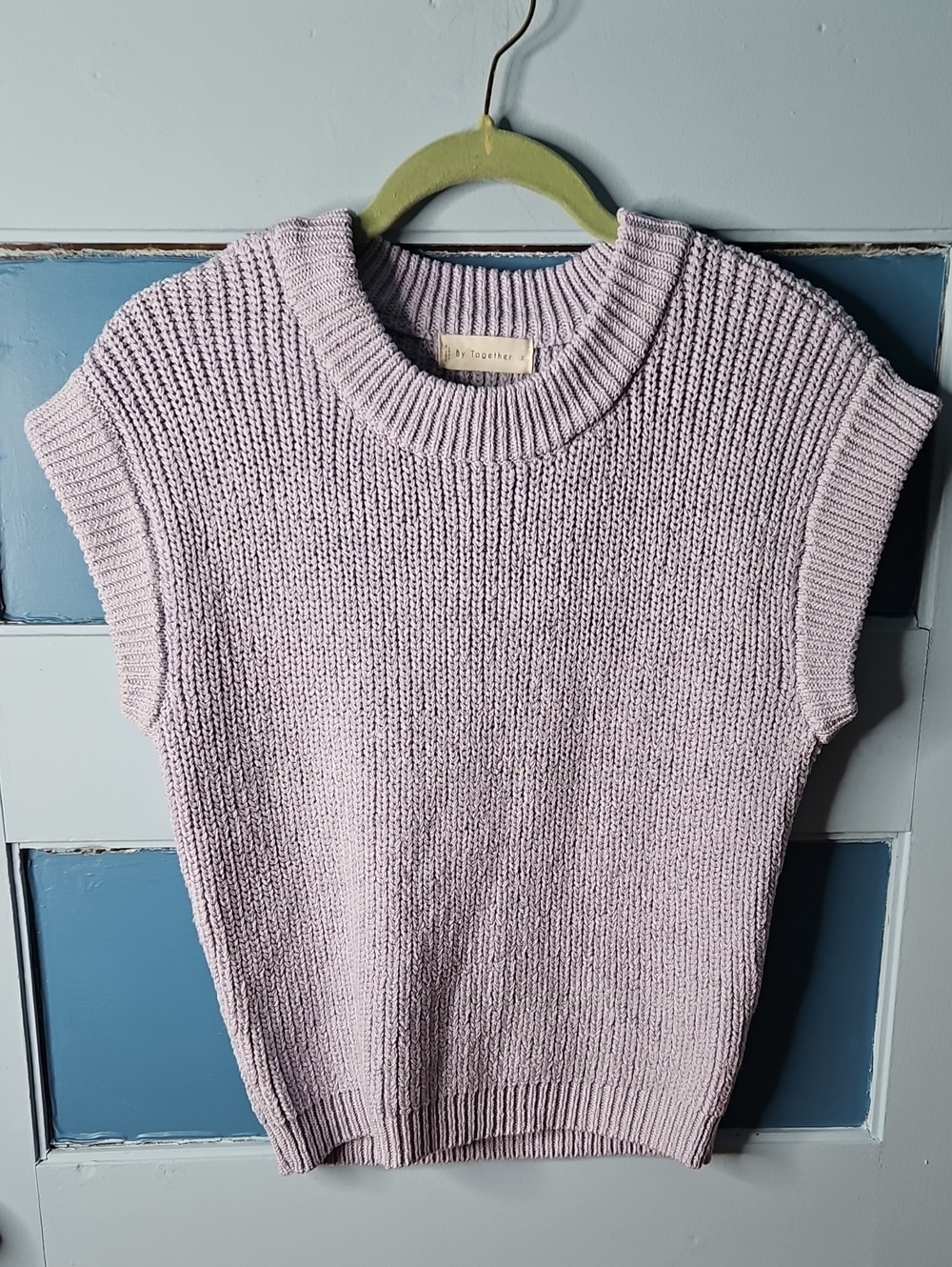 By Together Sleeveless Knit Sweater in Light Lavender - Women Small